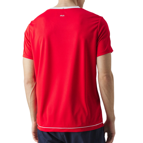 T-shirt Fila Elias Rood - Esprit Padel Shop