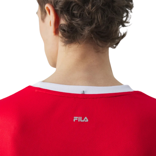 T-shirt Fila Elias rood - Esprit Padel Shop