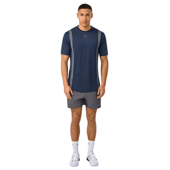 T-shirt Head Club Tech Bleu Marine - Esprit Padel Shop