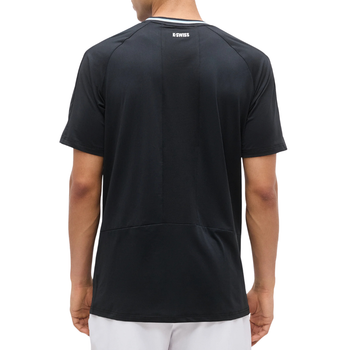 Maglietta K-Swiss Hypercourt Mesh Crew 5 Nera - Esprit Padel Negozio