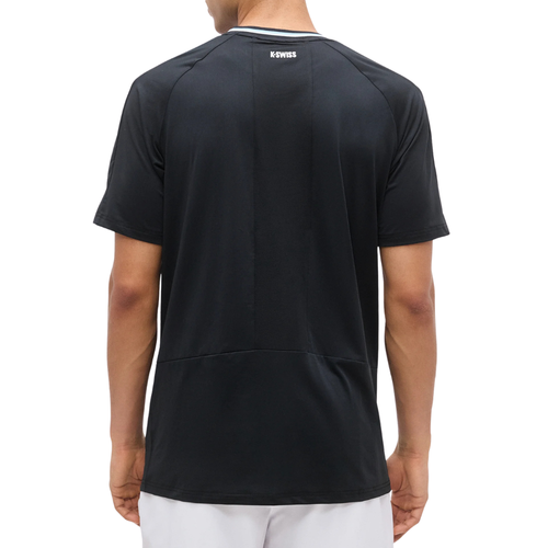 Maglietta K-Swiss Hypercourt Mesh Crew 5 Nera - Esprit Padel Negozio