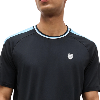Maglietta K-Swiss Hypercourt Mesh Crew 5 Nera - Esprit Padel Negozio