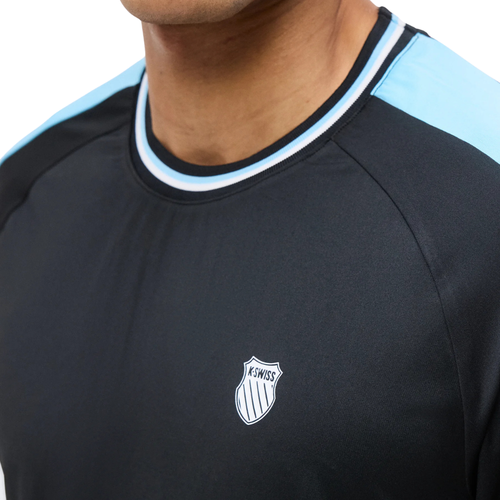 Maglietta K-Swiss Hypercourt Mesh Crew 5 Nera - Esprit Padel Negozio