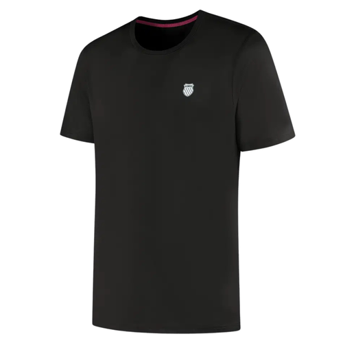 T-shirt K-Swiss Hypercourt Tee Jacquard Noir - Esprit Padel Shop
