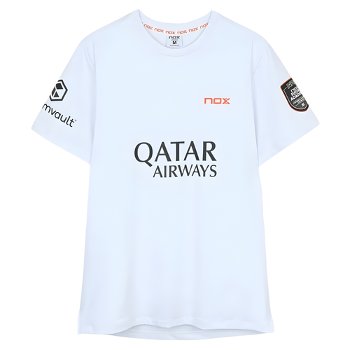T-shirt Nox Replica Agustin Tapia AT10 Blanc 2026 - Esprit Padel Shop