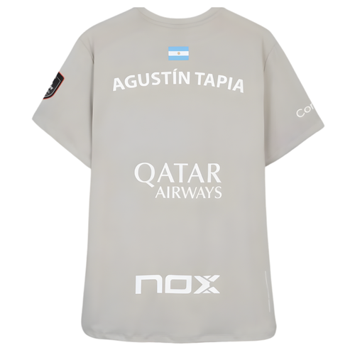 T-shirt Nox Replica Agustin Tapia AT10 Gris 2026 - Esprit Padel Shop