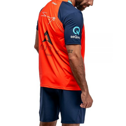 T-shirt rossa Siux Replica Diablo Sanyo FW24 - Esprit Padel Negozio