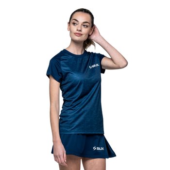 T-shirt da donna Siux Club Blu Navy - Esprit Padel Negozio