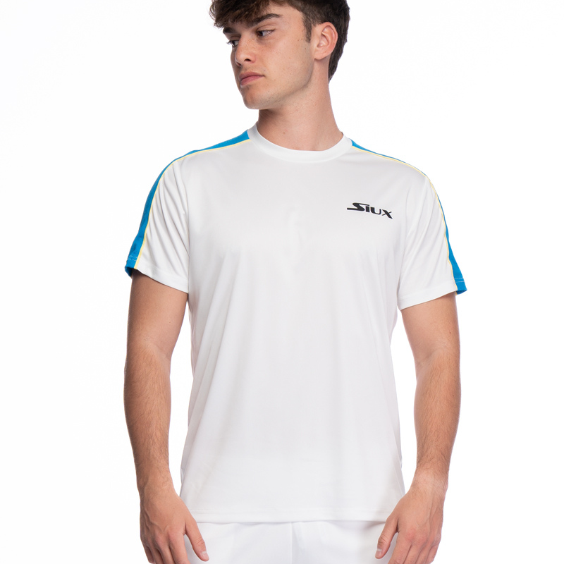 T-shirt Siux Diablo Sanyo Blanc face - Esprit Padel Shop