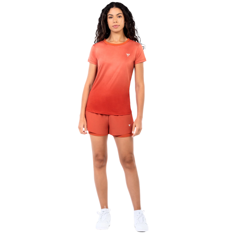 T-shirt Tecnifibre Team X-Loop Rouge Femme - Esprit Padel Shop