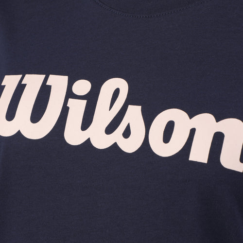 T-shirt Wilson Script Tech Tee Bleu Femme - Esprit Padel Shop