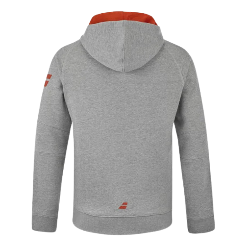 Veste De Survêtement à Capuche Babolat Pour Homme - Gris - 70% Coton, 30% Polyester - Coupe Confortable - Pour Le Sport - 3
