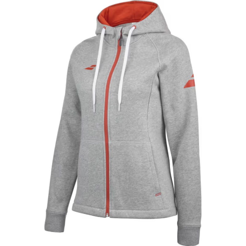 Veste Babolat Exercise Hood Jacket Gris Femme - Esprit Padel Shop