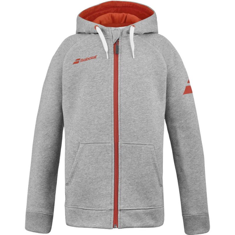 Veste Babolat Exercise Hood Jacket Junior Gris - Esprit Padel Shop