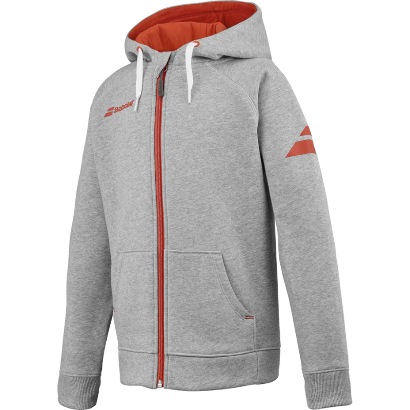 Veste Babolat Exercise Hood Jacket Junior Gris - Esprit Padel Shop