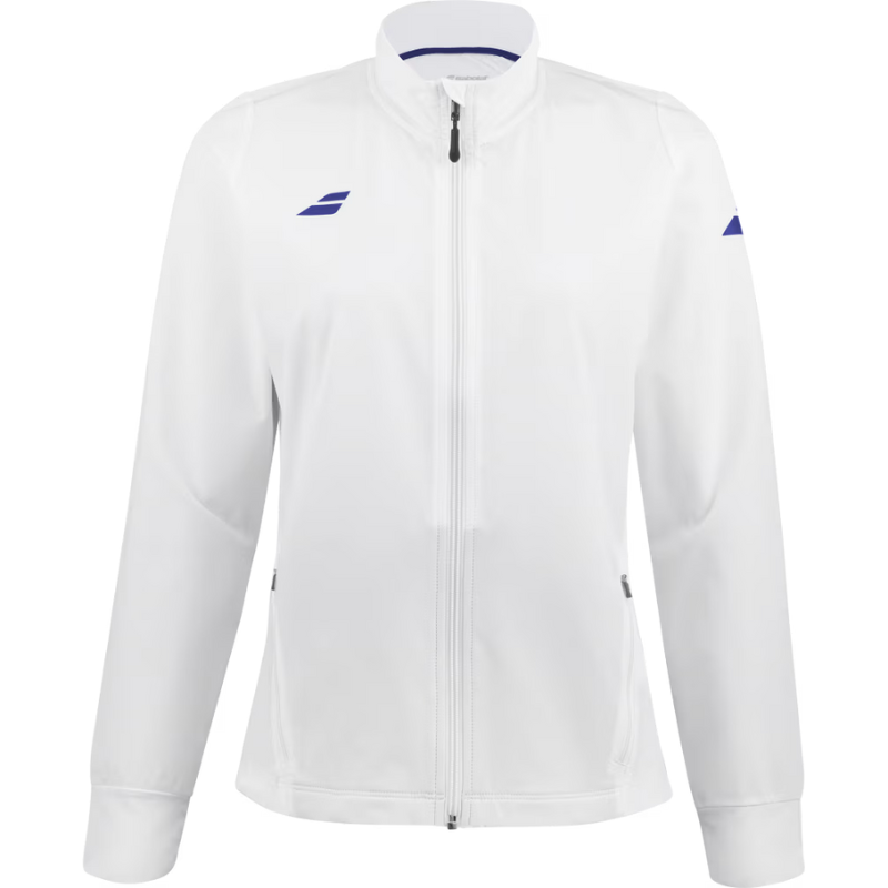 Veste Babolat Play Jacket Blanc Femme 2024 - Esprit Padel Shop