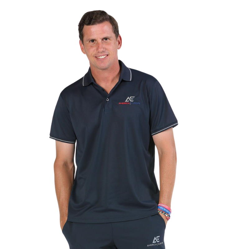 Polo Bullpadel Hindu bleu marine America | Europe - Esprit Padel Shop