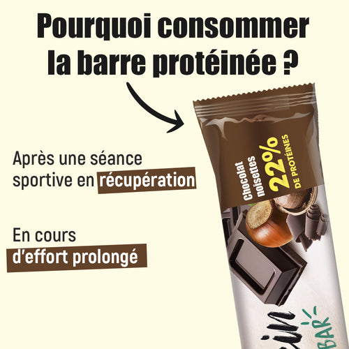 Barre Proteinée Overstim Chocolat/Noisette - Esprit Padel Shop