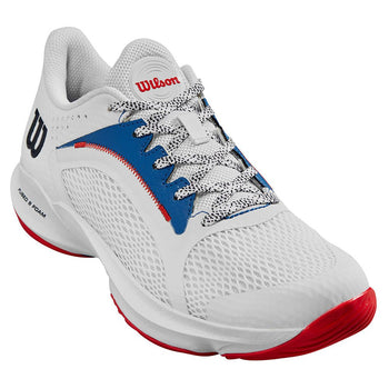 Chaussures de padel Femme Wilson Hurakn 2.0 Woman Blanc Bleu 3q - Esprit Padel Shop