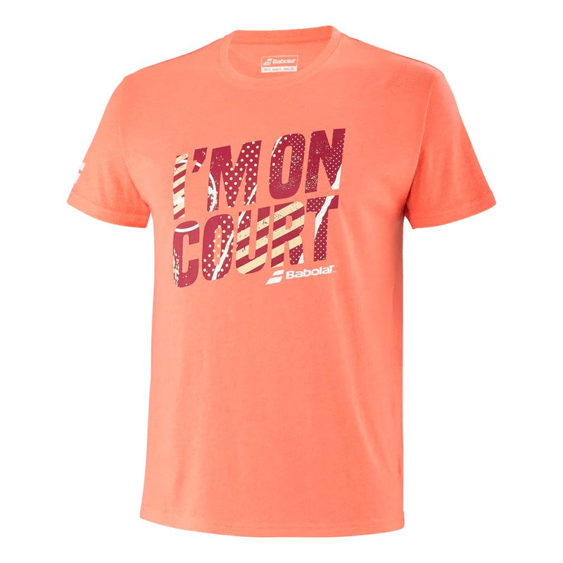 T-shirt Babolat I'M ON COURT Corail - Esprit Padel Shop