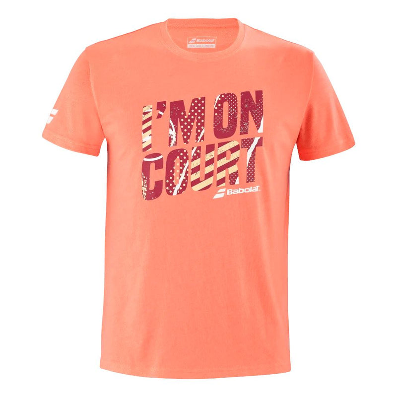 T-shirt Babolat I'M ON COURT Corail - Esprit Padel Shop
