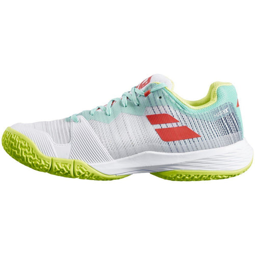 Chaussures de padel Femme Babolat Jet Ritma jaune/blanche - Esprit Padel Shop