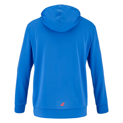 Sweatshirt Babolat Padel Hood Azul homem costas - Esprit Padel Shop