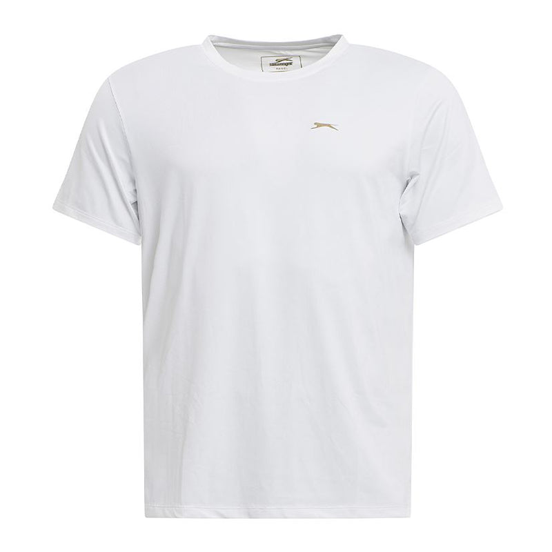 t-shirt tim tee blanc slazenger face
