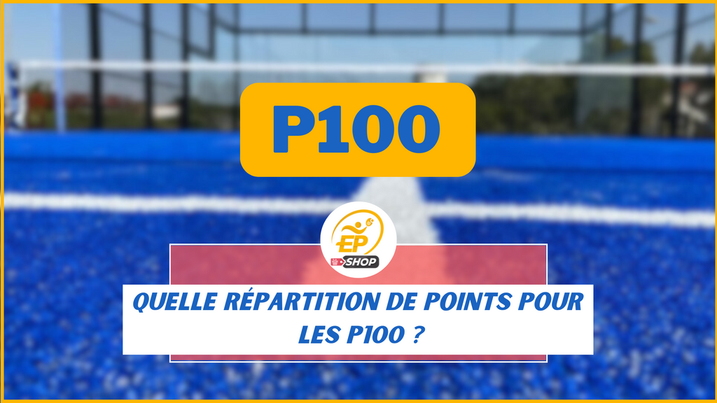 Tournois de padel : répartition détaillée des points P100