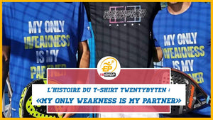 L'histoire du nouveau t-shirt Twenty by Ten : "My Only Weakness is My Partner"