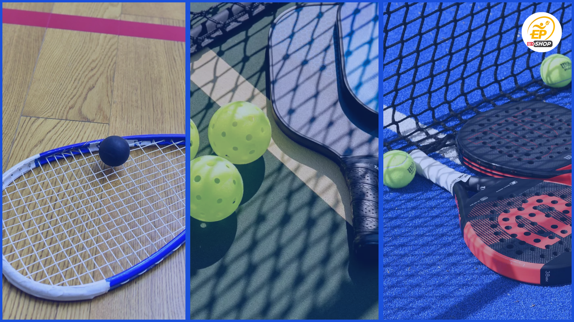 Racquetball, pickleball, padel… Quelles différences ?