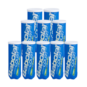 pack de 10 tube de 3 balles babolat padel court 