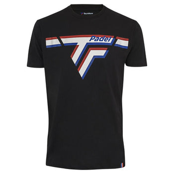 T-shirt Tecnifibre Padel Coton Tee Noir - Esprit Padel Shop