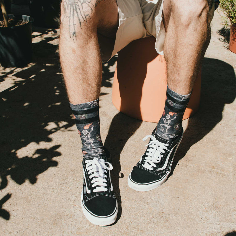 Chaussettes american socks dancing skeletons - esprit Padel Shop