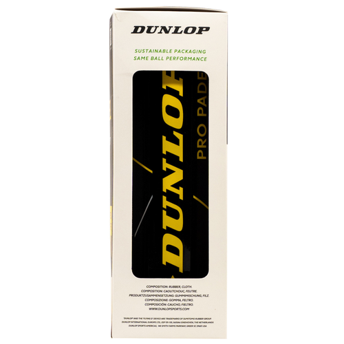 Bipack de 3 balles Dunlop Pro Padel - Esprit Padel Shop
