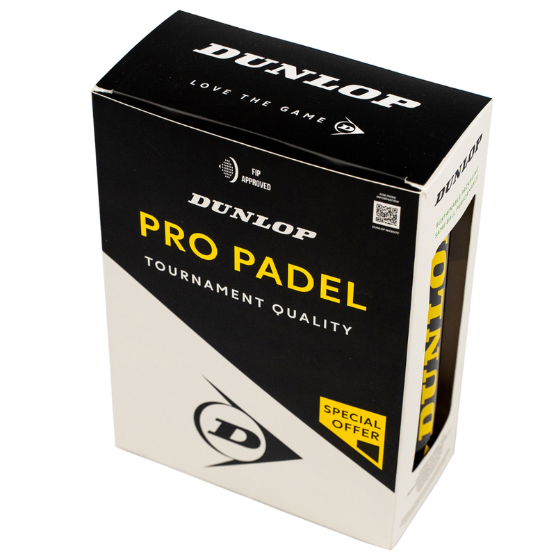 Bipack de 3 balles Dunlop Pro Padel - Esprit Padel Shop
