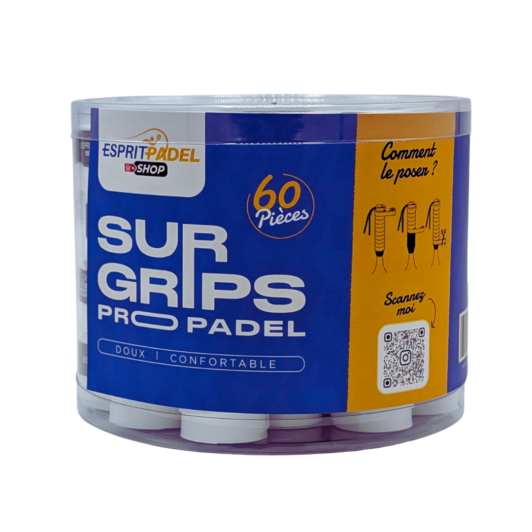 Boite de 60 surgrips Esprit Padel Shop Pro Blanc - Esprit Padel Shop
