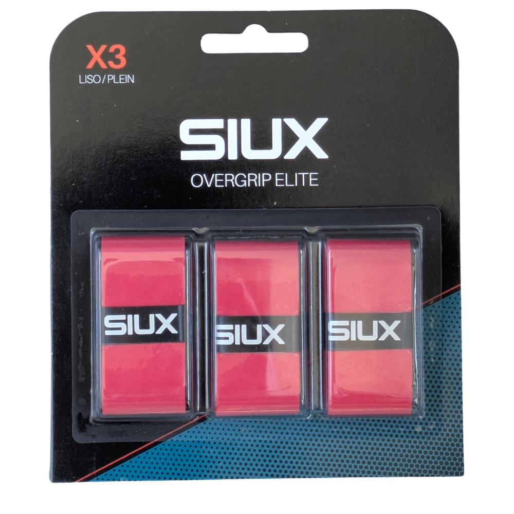 Siux Elite Red Overgrips x3 - Esprit Padel Shop