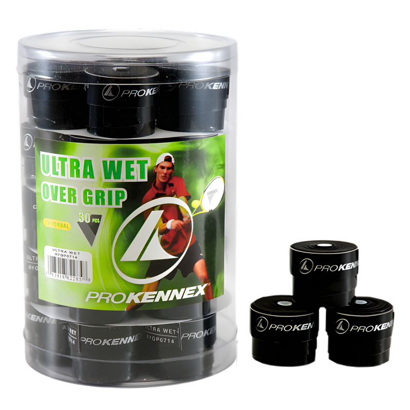 Boîte de 30 Surgrips Pro Kennex Ultra Wet Noir - Esprit Padel Shop