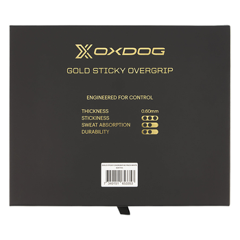Boîte de 60 Surgrips Oxdog Gold Sticky Blanc - Esprit Padel Shop