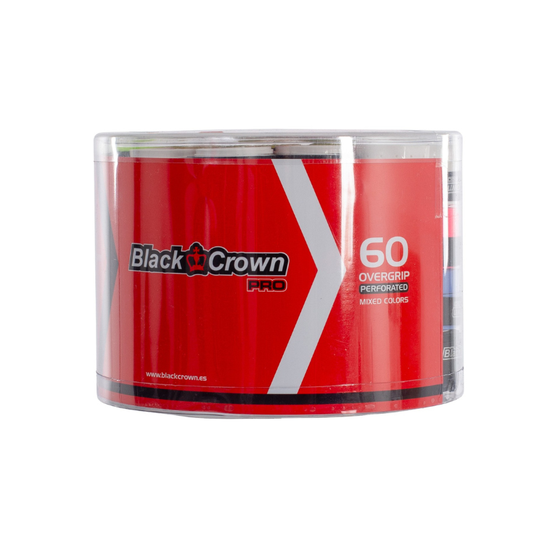 Boîte de 60 surgrips Black Crown Perforados - Esprit Padel Shop