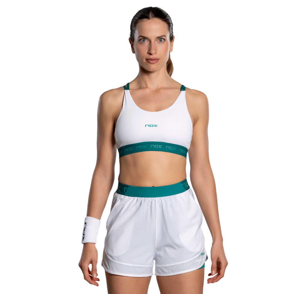 Soutien desportivo Nox Pro Branco Mulher 2026 - Esprit Padel Shop