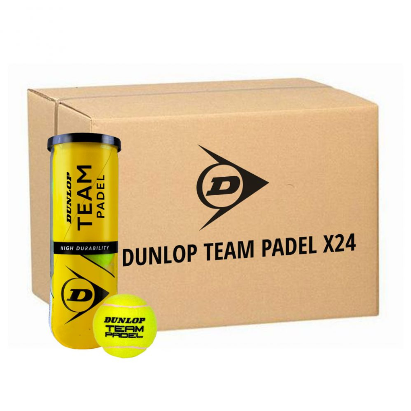 Boîte de 3 balles de Padel Dunlop Team