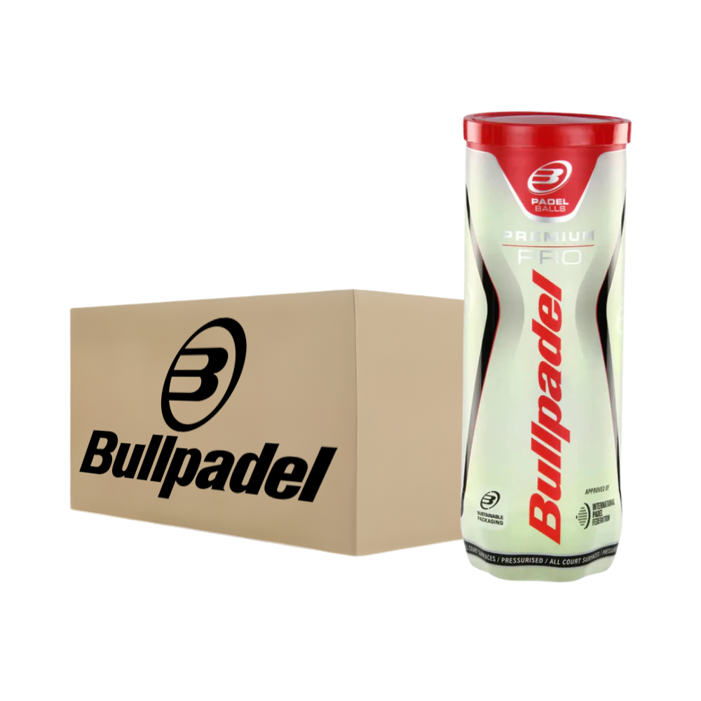Caja de 24 botes de pelotas Bullpadel Premium Pro - Esprit Padel Shop