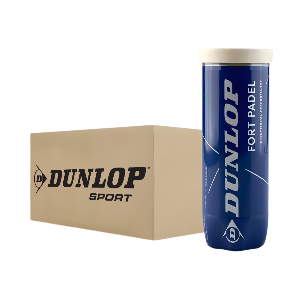 Carton de 24 tubes de balles Dunlop Fort Padel - Esprit Padel Shop