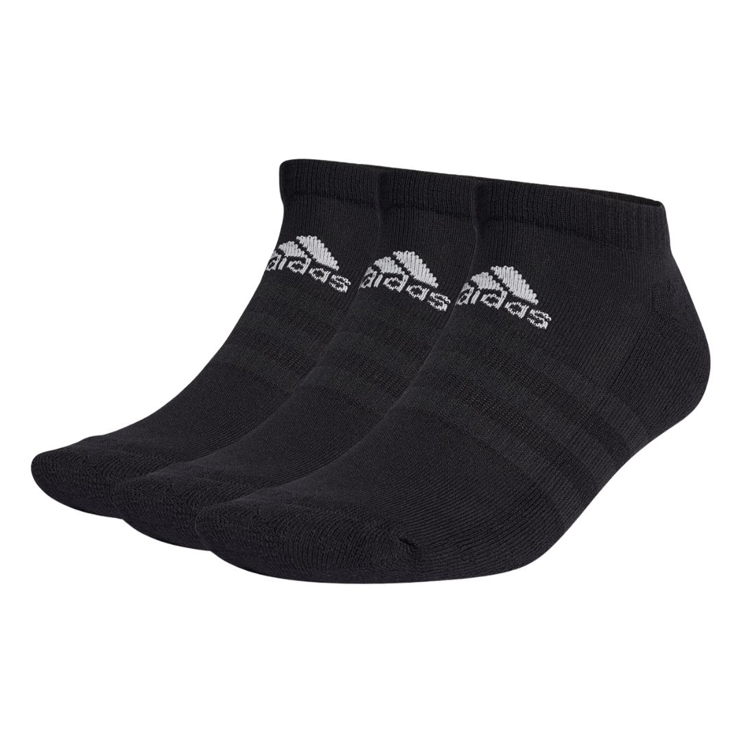 Adidas Cush Low Black socks x3 - Esprit Padel Shop