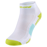 Chaussettes Babolat Quarter Socks Blanc/Jaune - Esprit Padel Shop