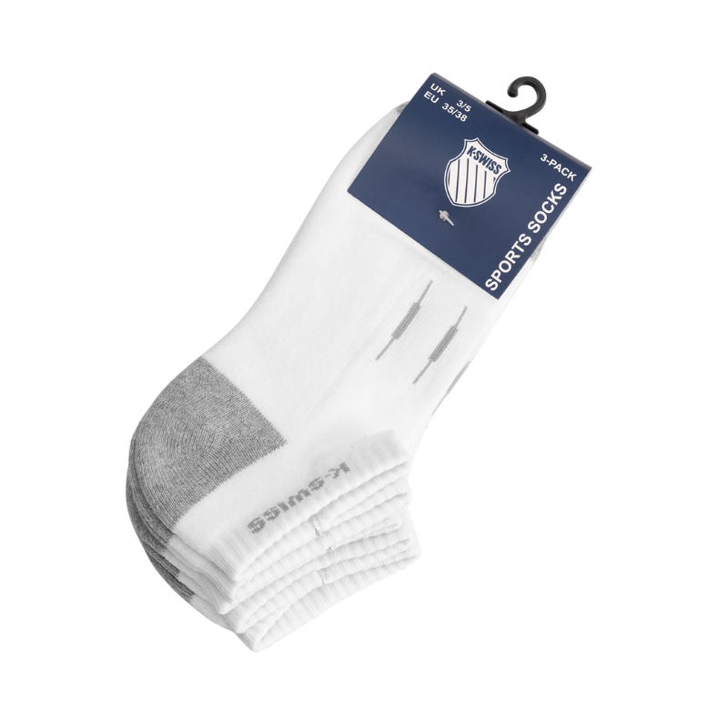 Chaussettes K-Swiss Low Cut Blanc x3 - Esprit Padel Shop