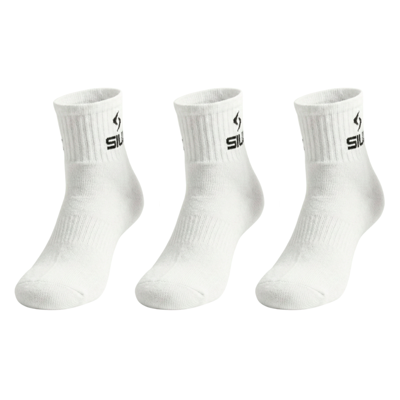 Chaussettes Siux Basic Medium Blanc x3 - Esprit Padel Shop