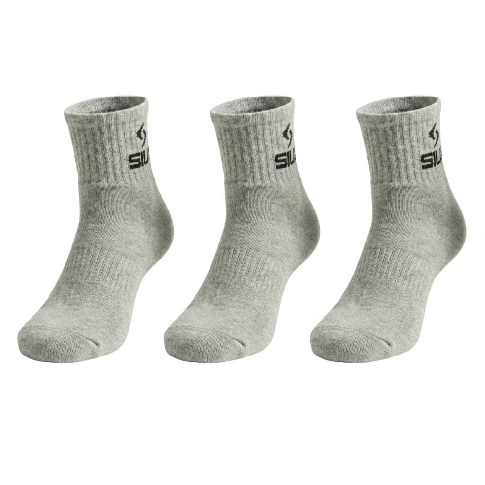Siux Basic Medium Grey Socks x3 - Esprit Padel Shop